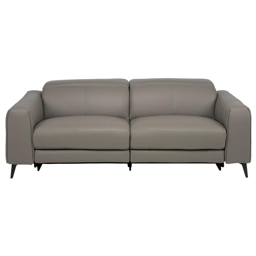 Luke 2.0 Dark Gray Power Reclining Leather Sofa  main image, 1 of 10 images.