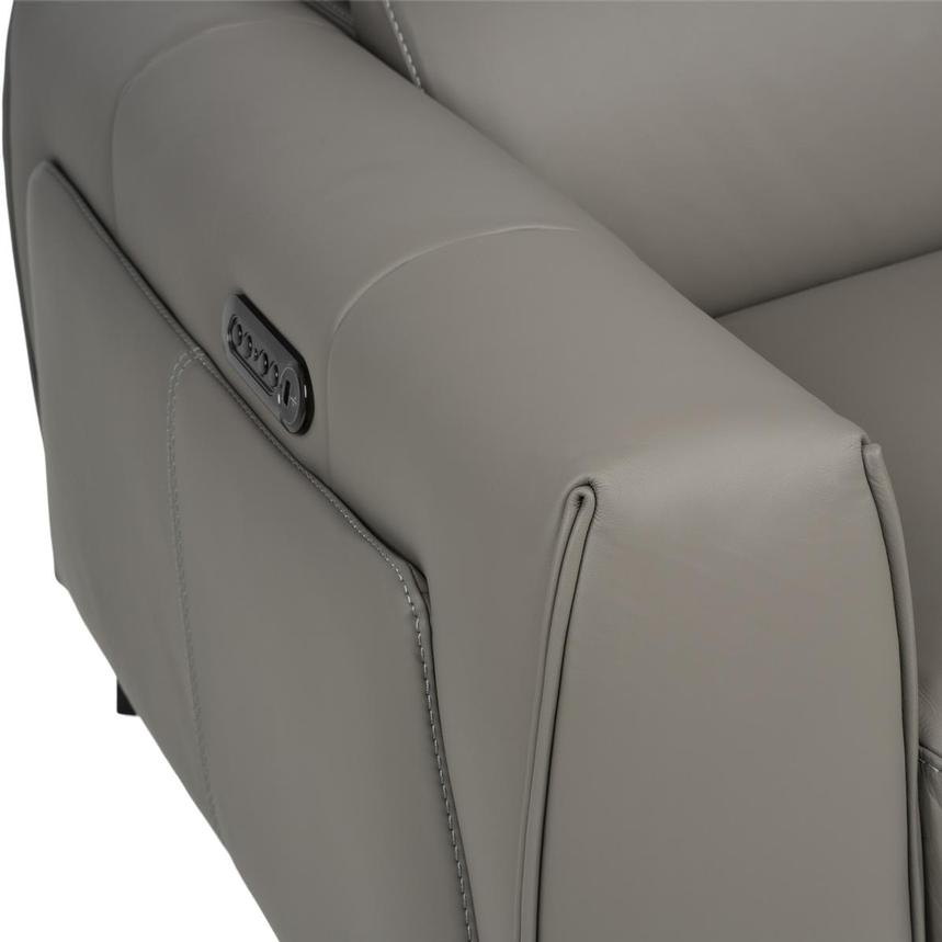 Luke 2.0 Dark Gray Power Reclining Leather Sofa alternate image, 9 of 10 images.