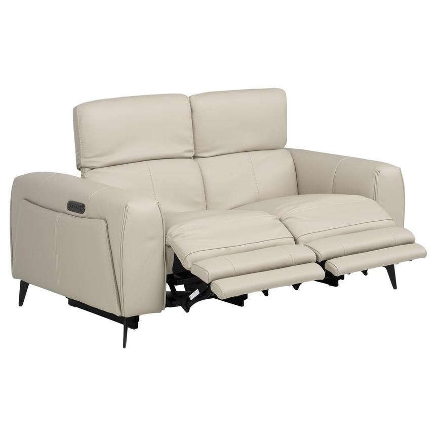 Luke 2.0 Taupe Leather Reclining Loveseat  alternate image, 4 of 11 images.