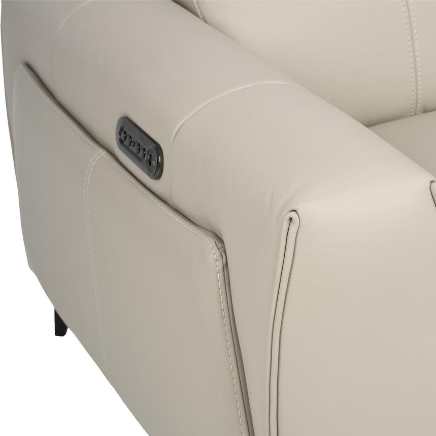 Luke 2.0 Taupe Leather Reclining Loveseat  alternate image, 9 of 11 images.