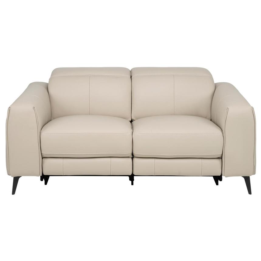 Luke 2.0 Taupe Leather Reclining Loveseat main image, 1 of 11 images.