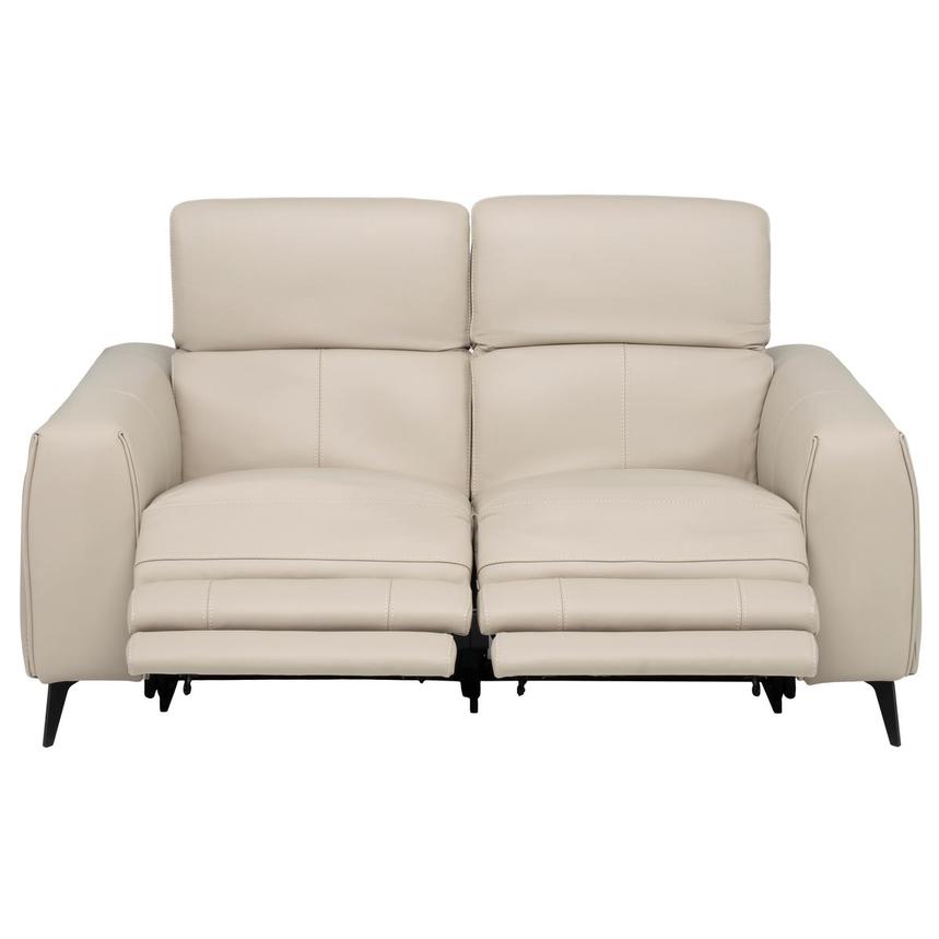 Luke 2.0 Taupe Leather Reclining Loveseat alternate image, 2 of 11 images.