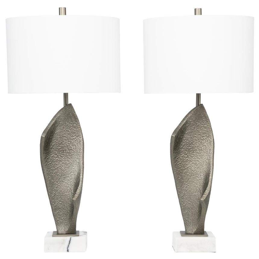 Obsidian Flare Table Lamp Set of 2 main image, 1 of 7 images.