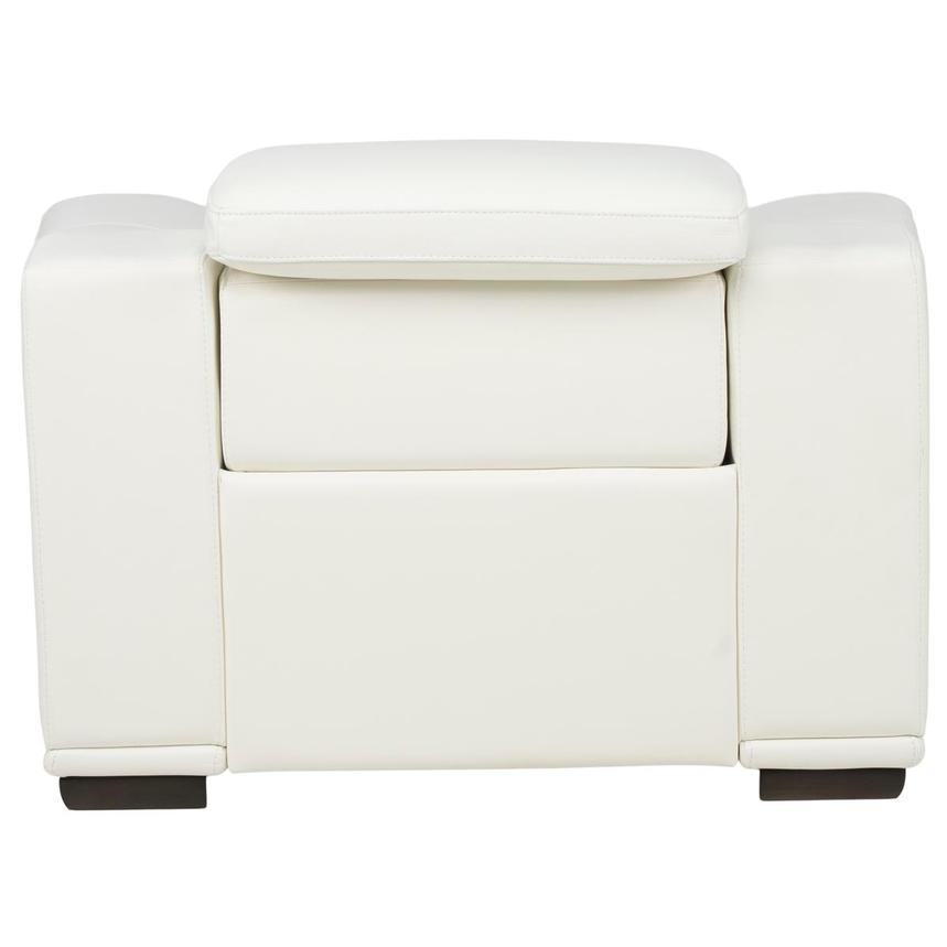 Davis 2.0 White Leather Power Recliner  alternate image, 6 of 11 images.