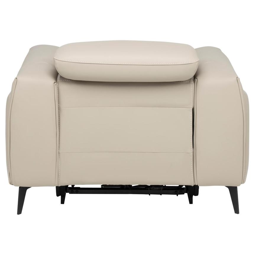 Luke 2.0 Taupe Leather Power Recliner  alternate image, 6 of 10 images.