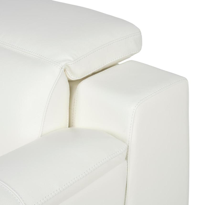 Davis 2.0 White Leather Power Recliner  alternate image, 7 of 11 images.