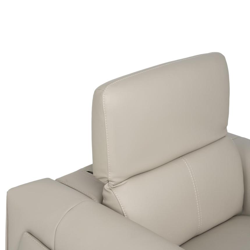 Luke 2.0 Taupe Leather Power Recliner alternate image, 7 of 10 images.