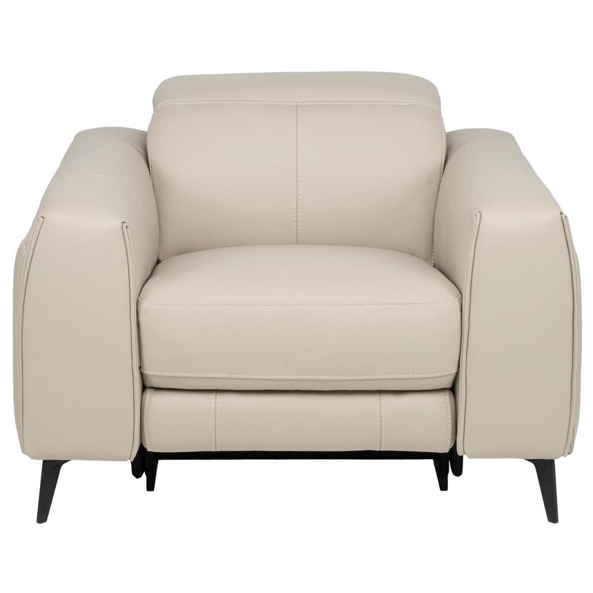Luke 2.0 Taupe Leather Power Recliner alternate image, 2 of 10 images.
