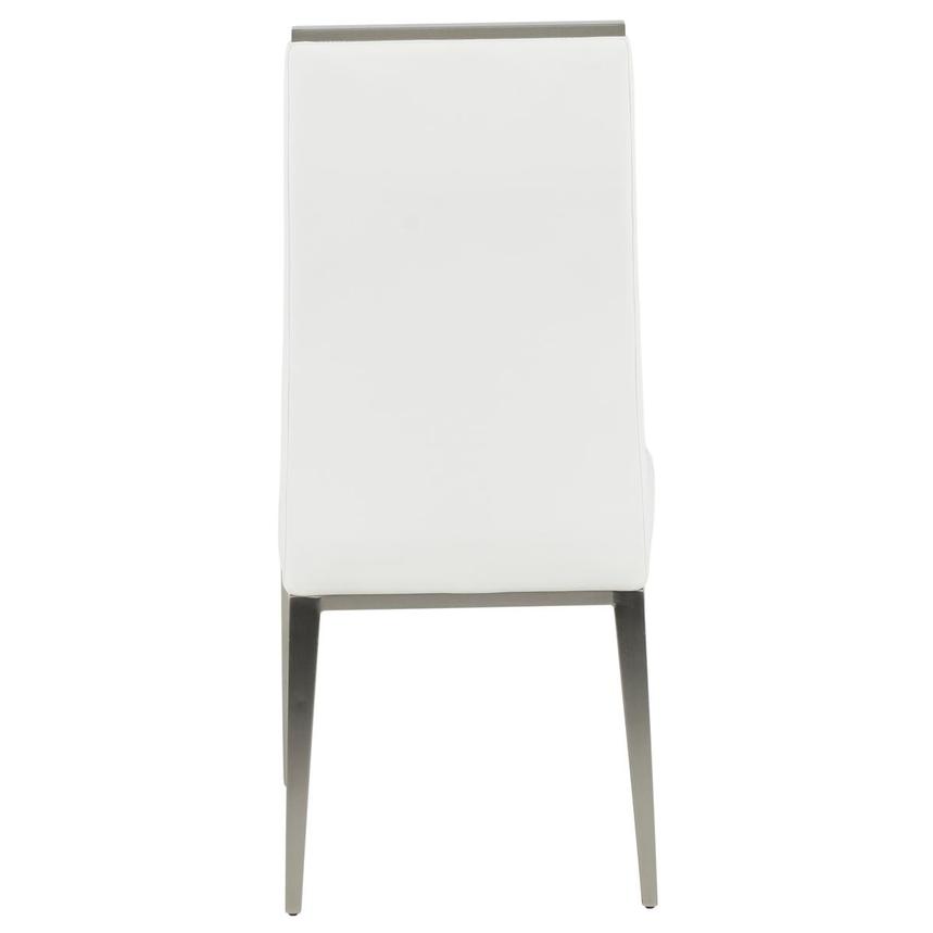 Phebe White/Sliver Side Chair  alternate image, 4 of 7 images.