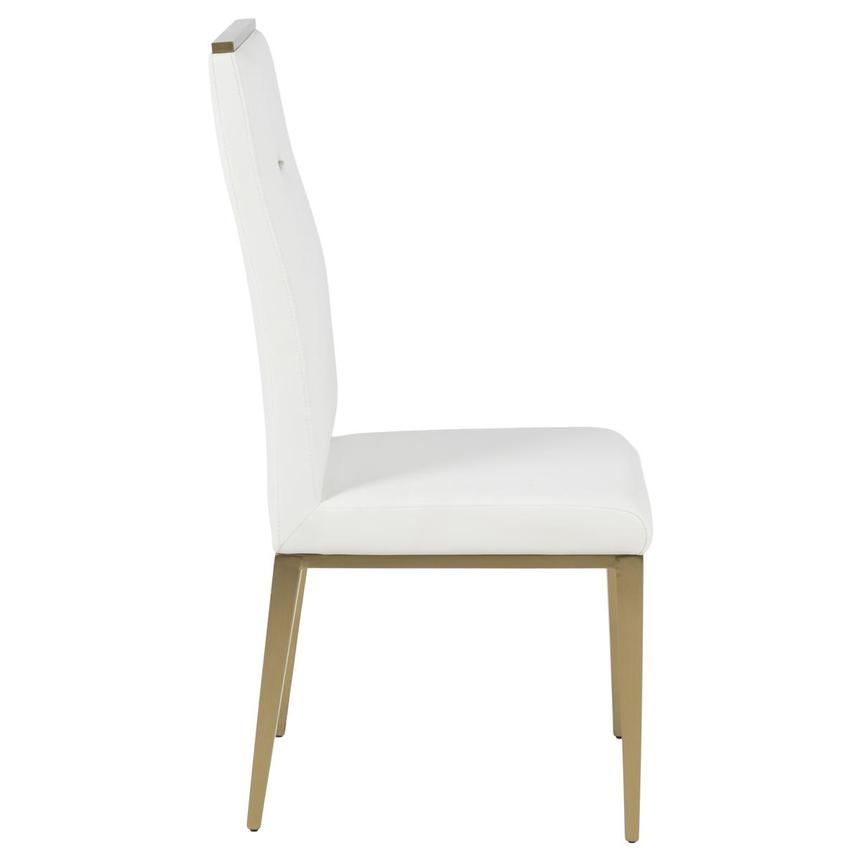 Phebe White/Gold Side Chair alternate image, 4 of 8 images.