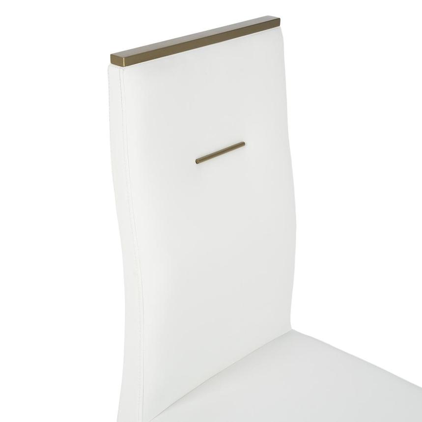 Phebe White/Gold Side Chair  alternate image, 6 of 8 images.