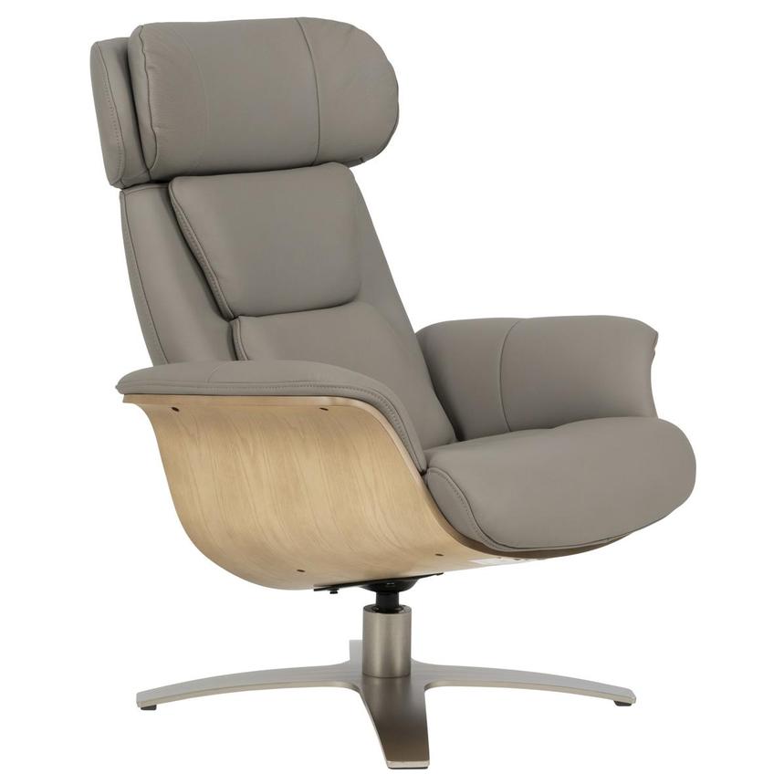 Fabrizio Taupe Leather Accent Chair alternate image, 4 of 13 images.