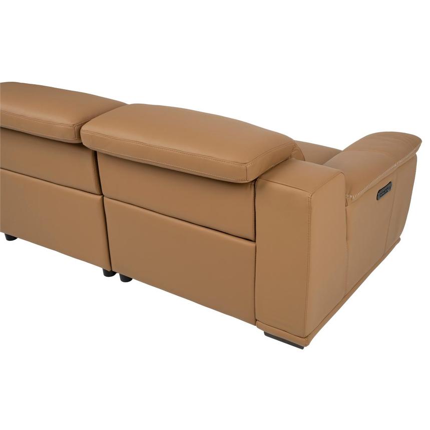 Davis 2.0 Tan Leather Power Reclining Sectional with 5PCS/2PWR  alternate image, 16 of 22 images.