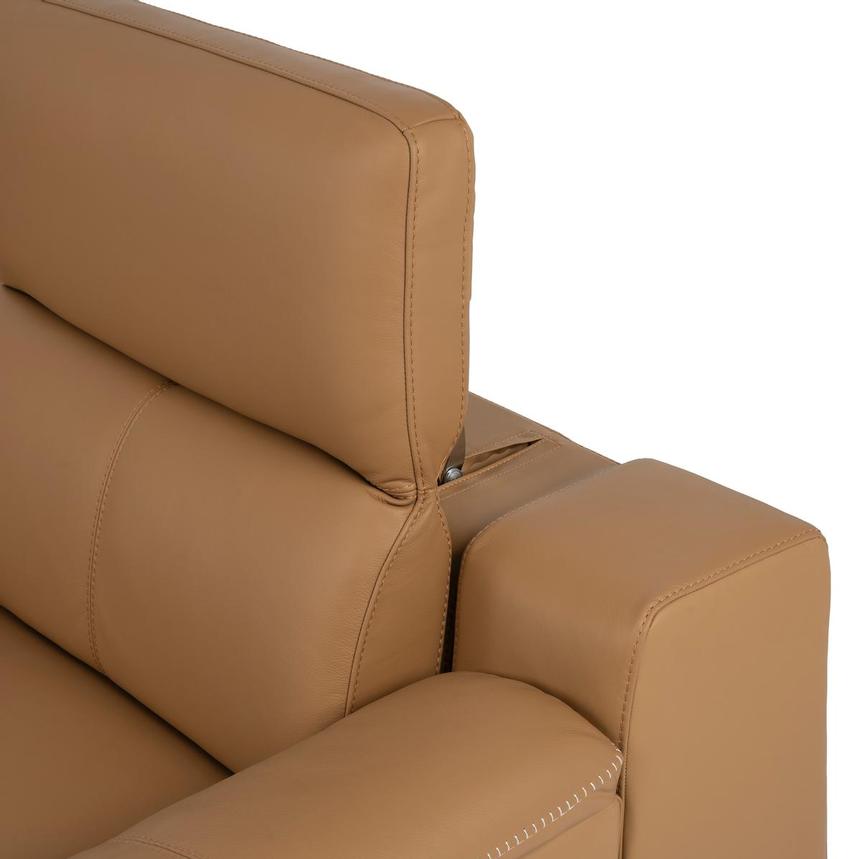 Davis 2.0 Tan Leather Power Reclining Sectional with 6PCS/3PWR  alternate image, 11 of 14 images.