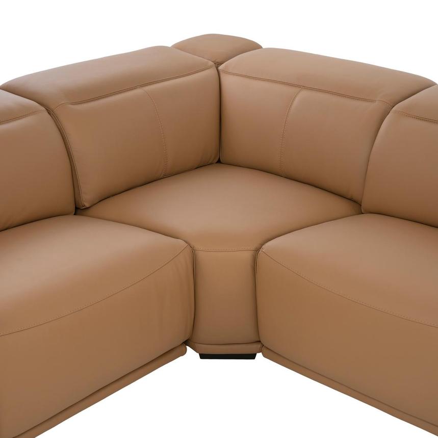 Davis 2.0 Tan Leather Power Reclining Sectional with 7PCS/3PWR  alternate image, 6 of 14 images.