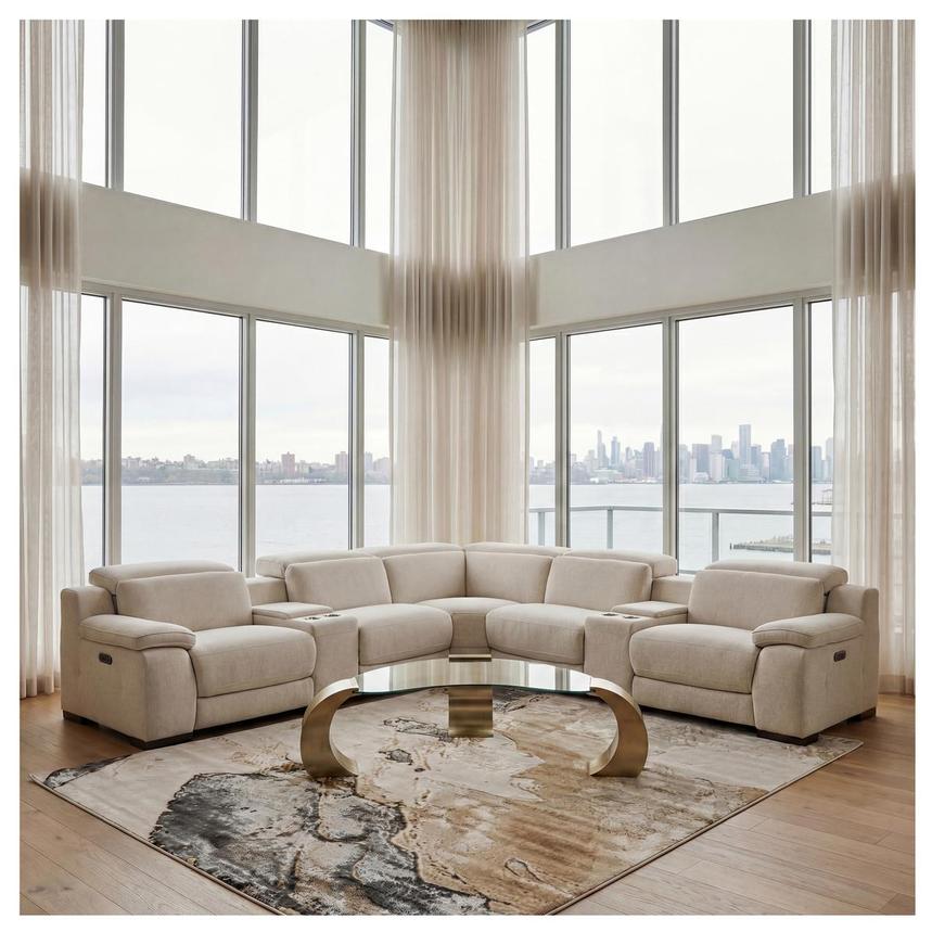 Gian Carlo Power Reclining Sectional with 4PCS/2PWR alternate image, 2 of 2 images.