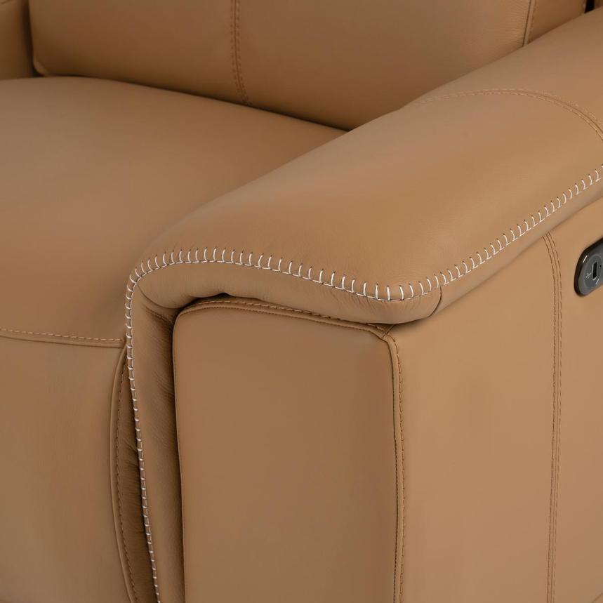 Davis 2.0 Tan Home Theater Leather Seating with 5PCS/2PWR  alternate image, 11 of 13 images.