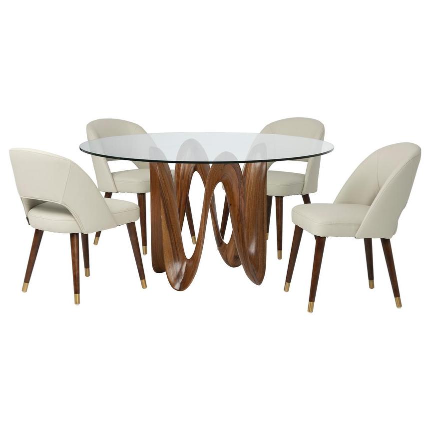 Gable/Charm Gray 5-Piece Dining Set