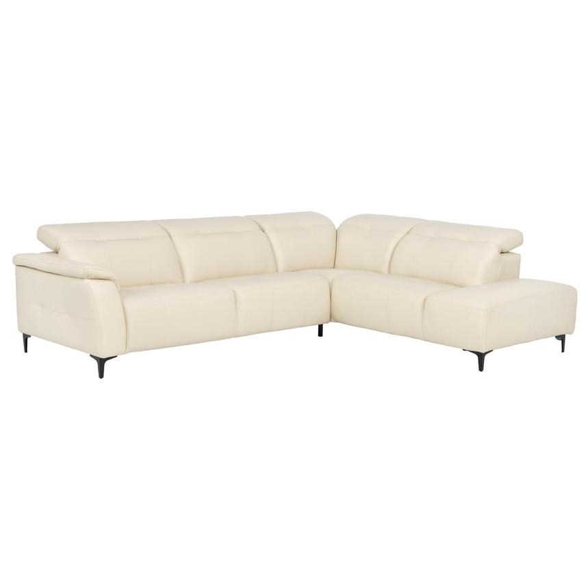 Nice Cream Sectional Sofa  main image, 1 of 12 images.