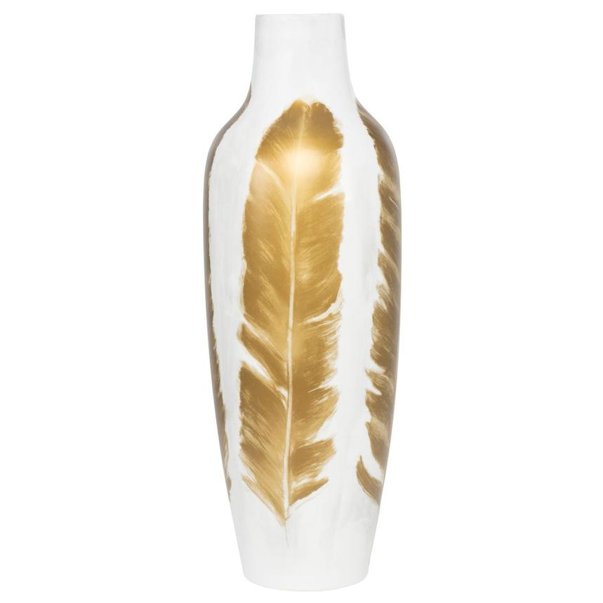 Gold Feather Vase  main image, 1 of 6 images.