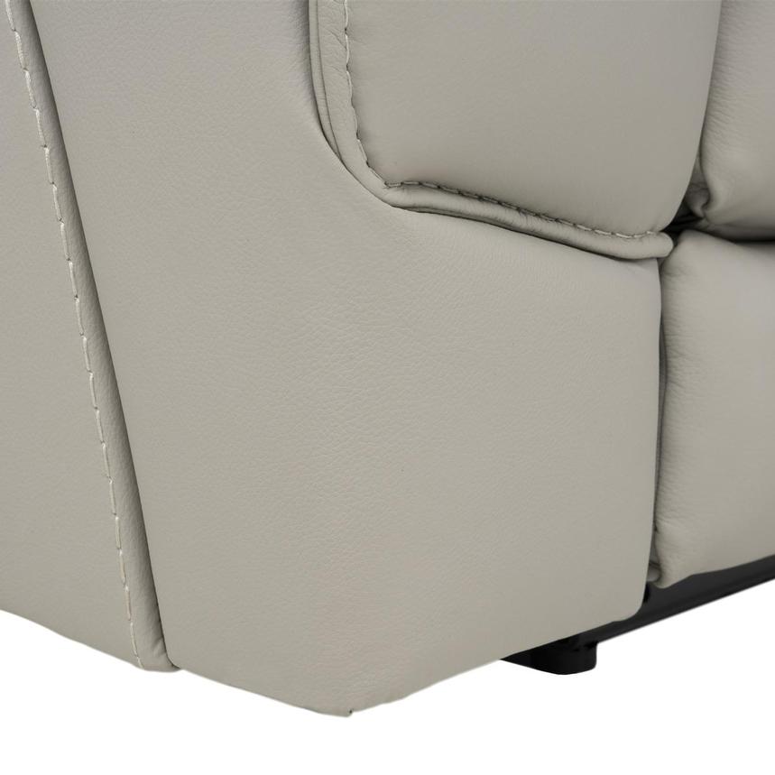 Kylo Light Gray Power Motion Leather Recliner  alternate image, 13 of 16 images.
