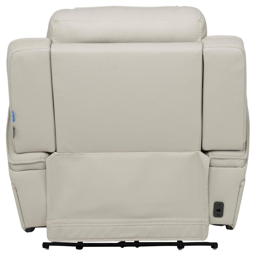 Kylo Light Gray Power Motion Leather Recliner  alternate image, 8 of 16 images.