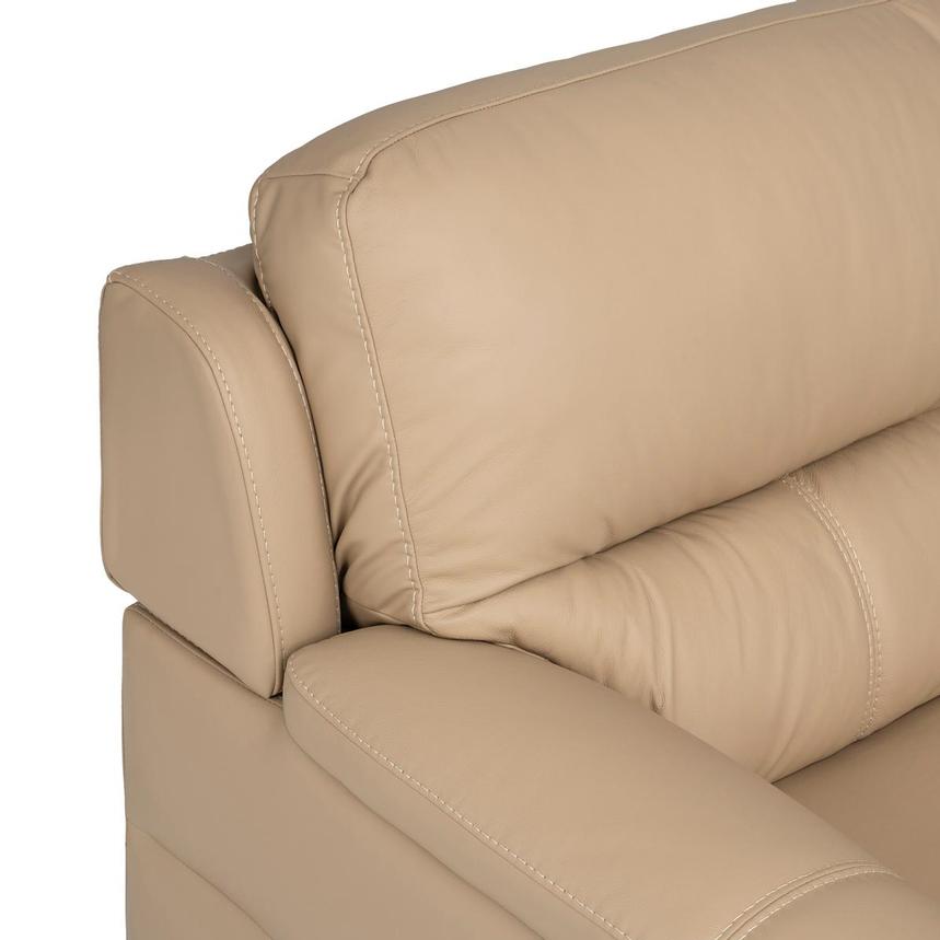 Bali Dark Cream Leather Sofa  alternate image, 6 of 8 images.