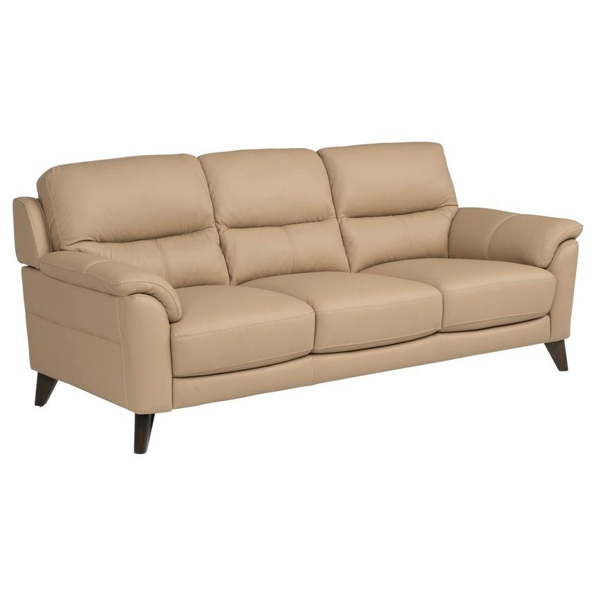 Bali Dark Cream Leather Sofa