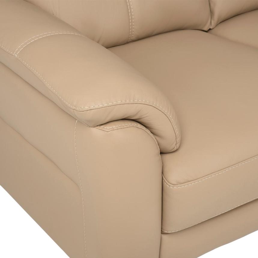 Bali Dark Cream Leather Sofa alternate image, 7 of 8 images.
