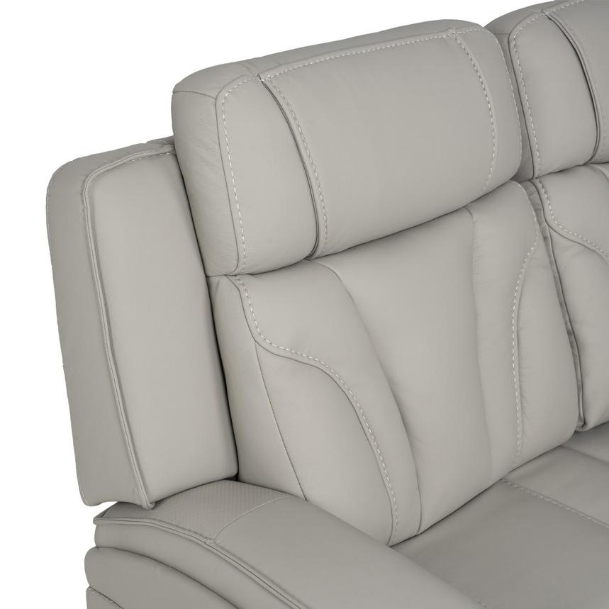 Kylo Light Gray Power Motion Leather Sofa  alternate image, 6 of 12 images.