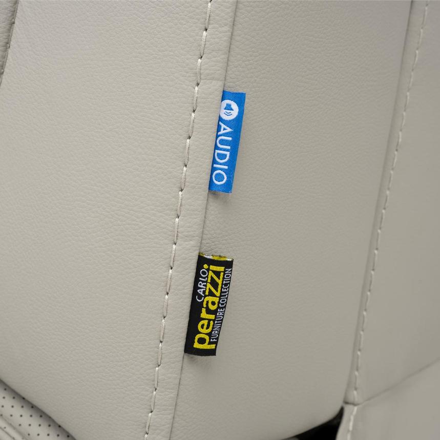 Kylo Light Gray Power Motion Leather Sofa  alternate image, 13 of 13 images.