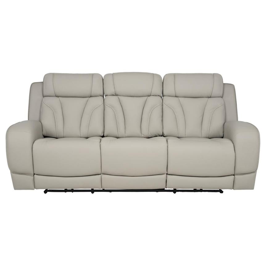 Kylo Light Gray Power Motion Leather Sofa main image, 1 of 13 images.