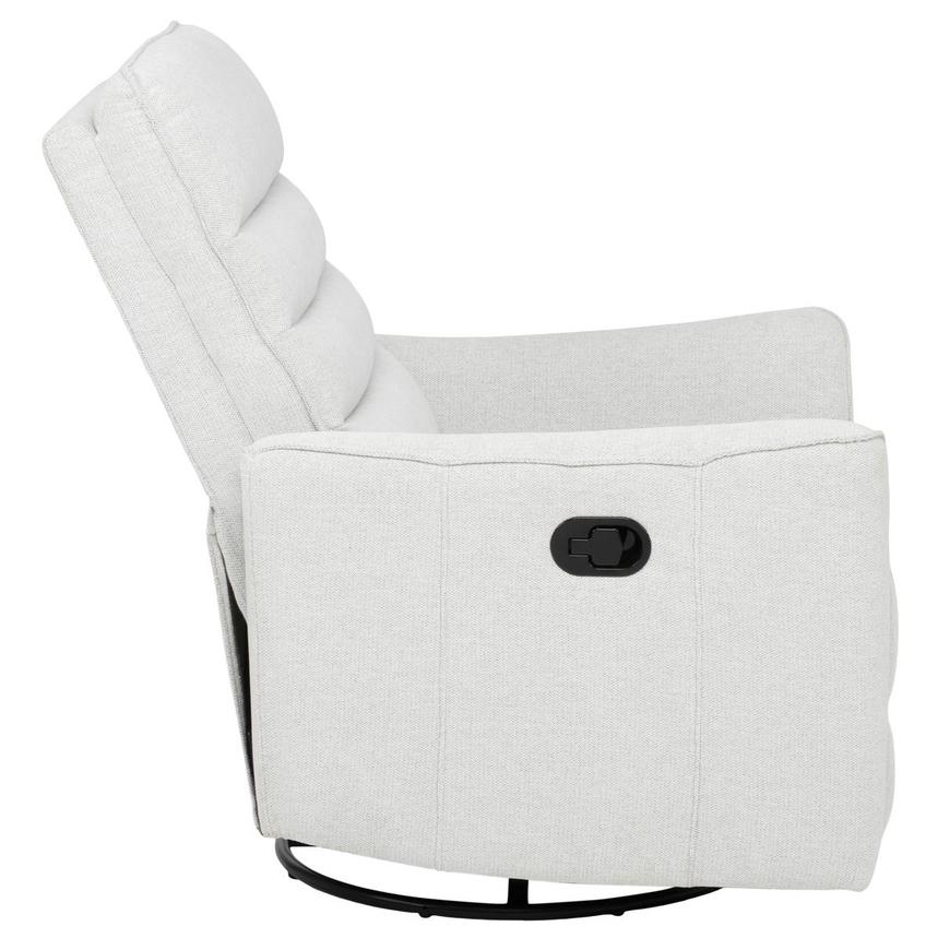 Campbell Light Gray Swivel Glider Recliner  alternate image, 6 of 12 images.