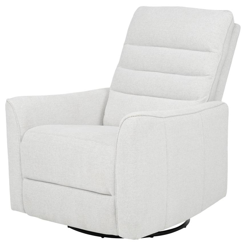 Campbell Light Gray Swivel Glider Recliner  main image, 1 of 12 images.
