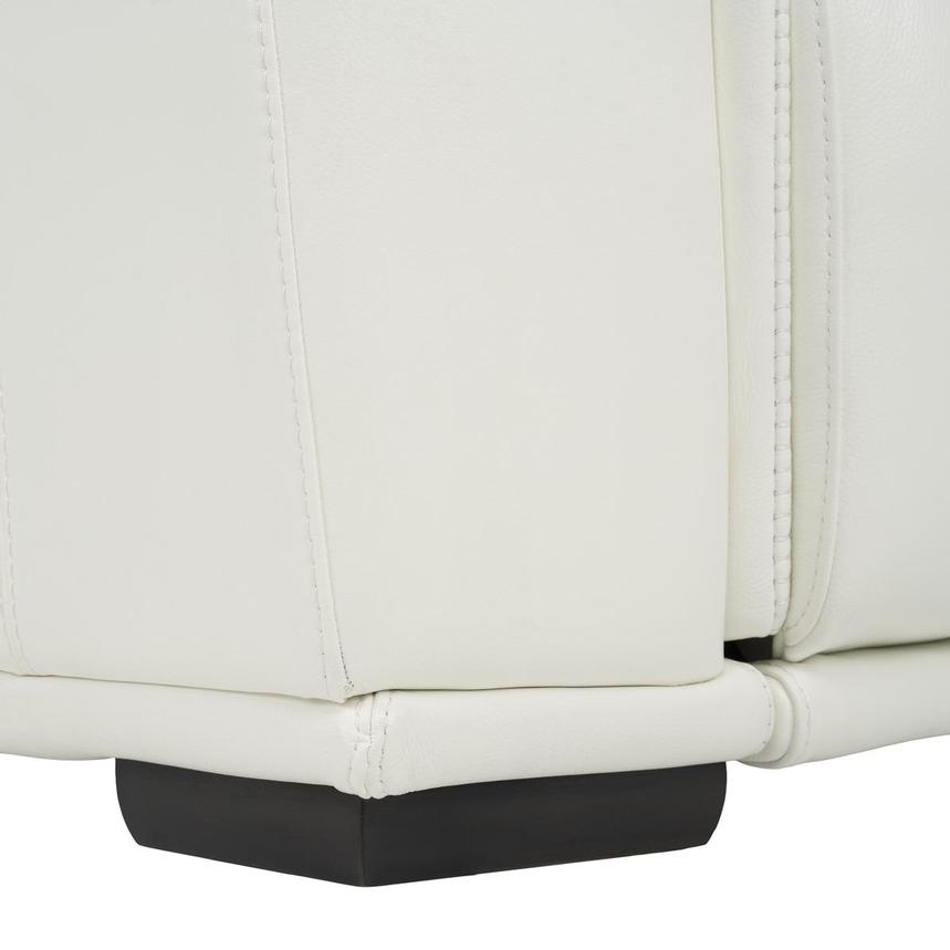 Davis 2.0 White Leather Power Reclining Loveseat alternate image, 11 of 12 images.