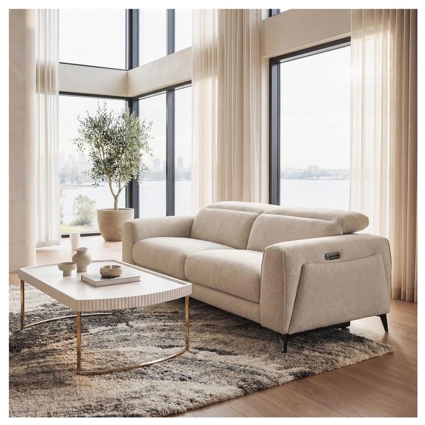 Luke Gray Power Reclining Sofa alternate image, 2 of 12 images.