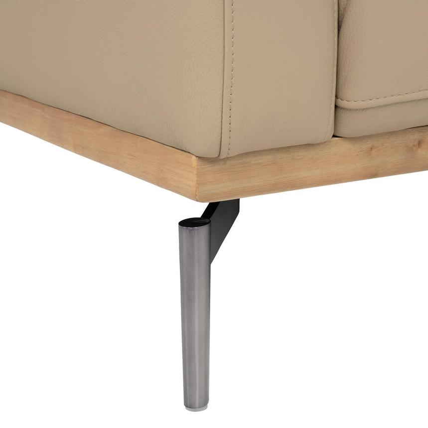 Nate Taupe Leather Corner Sofa w/Right Chaise alternate image, 11 of 12 images.