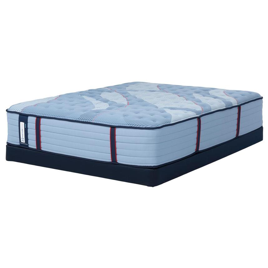 Pro Reno Medium Twin XL Mattress w/Low Foundation by Sealy Posturepedic