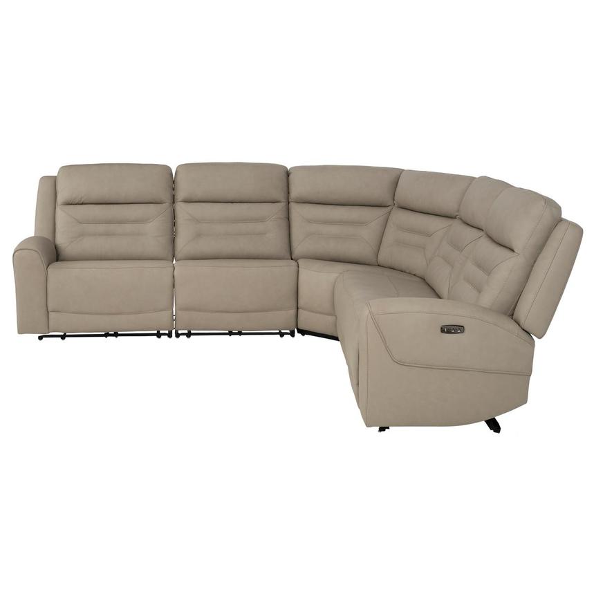 Solstice Leather Power Reclining Sectional with 5PCS/2PWR  alternate image, 3 of 9 images.