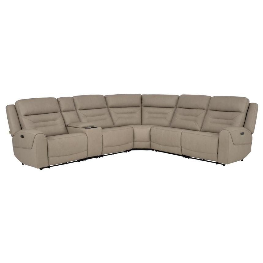 Solstice Leather Power Reclining Sectional with 6PCS/3PWR main image, 1 of 11 images.