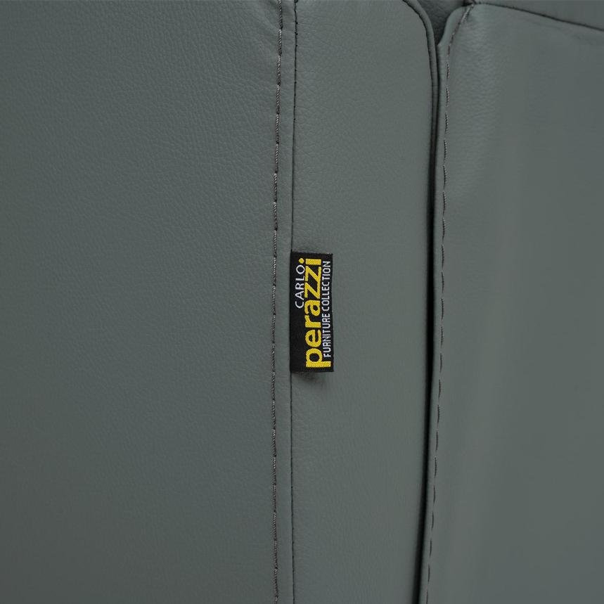 Lucca Blue Leather Power Glider Recliner  alternate image, 10 of 11 images.