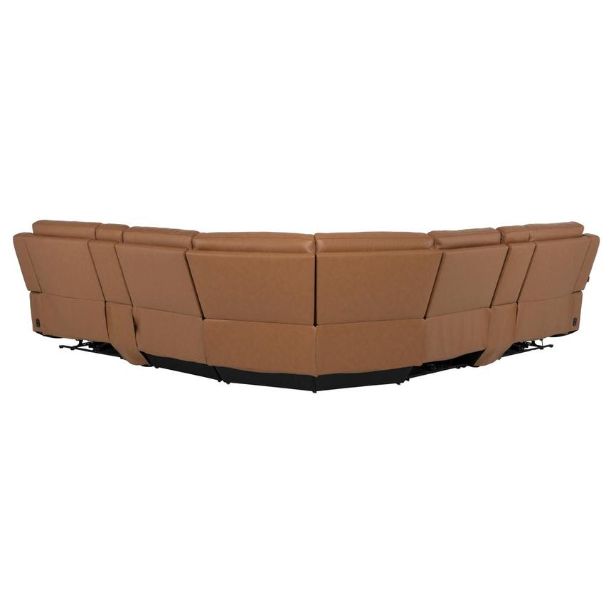 Venus  7PCS/3PWR Leather Power Reclining Sectional w/Beverage Cooler  alternate image, 6 of 17 images.