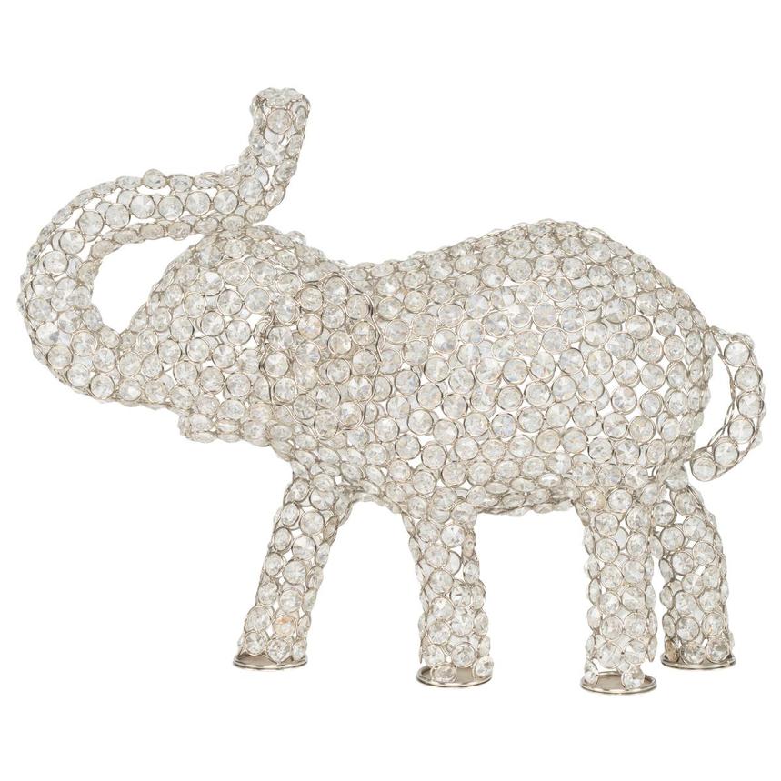 Crystal Elephant Sculpture