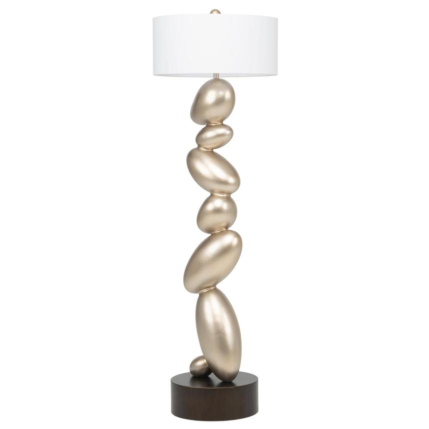 Aura Pebbles Champagne Floor Lamp alternate image, 6 of 10 images.