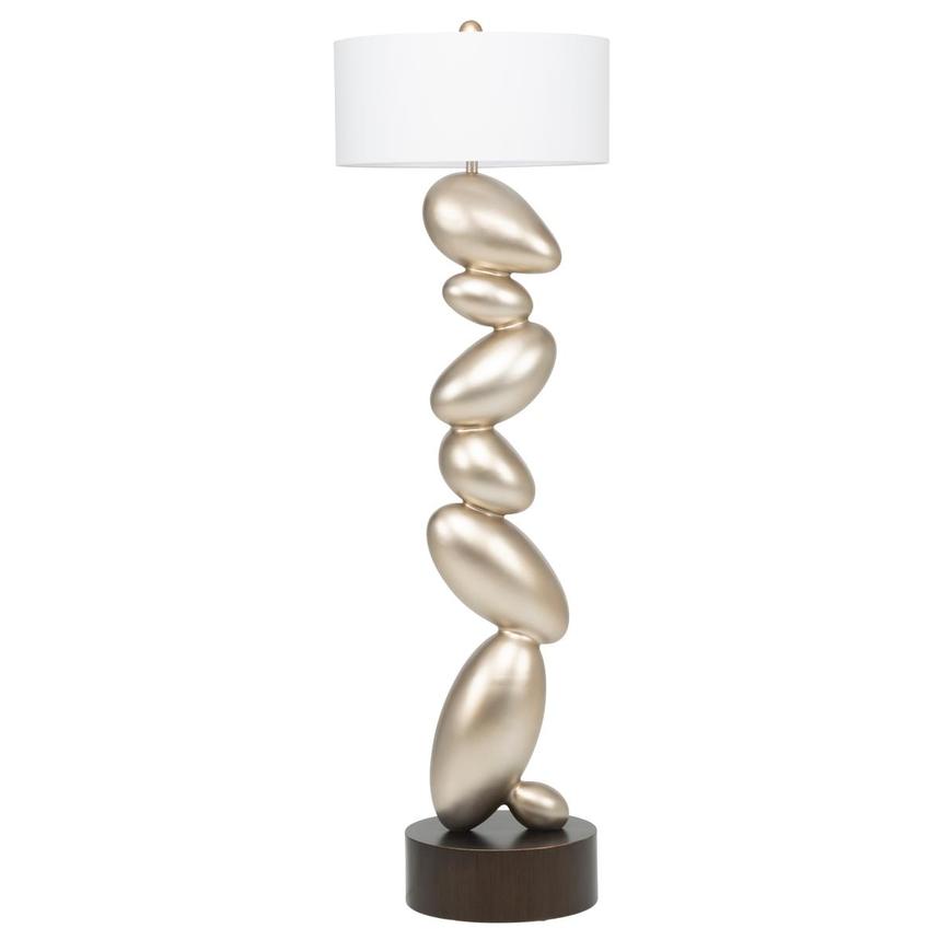 Aura Pebbles Champagne Floor Lamp main image, 1 of 9 images.