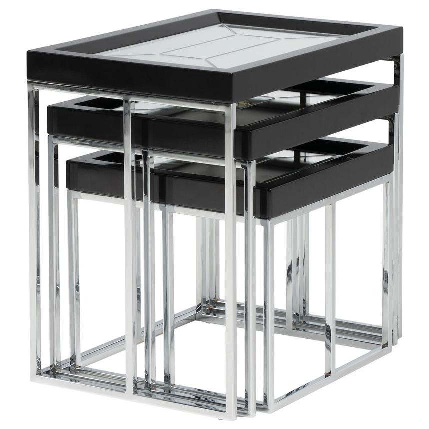 Almond Black Nesting Tables  alternate image, 6 of 14 images.