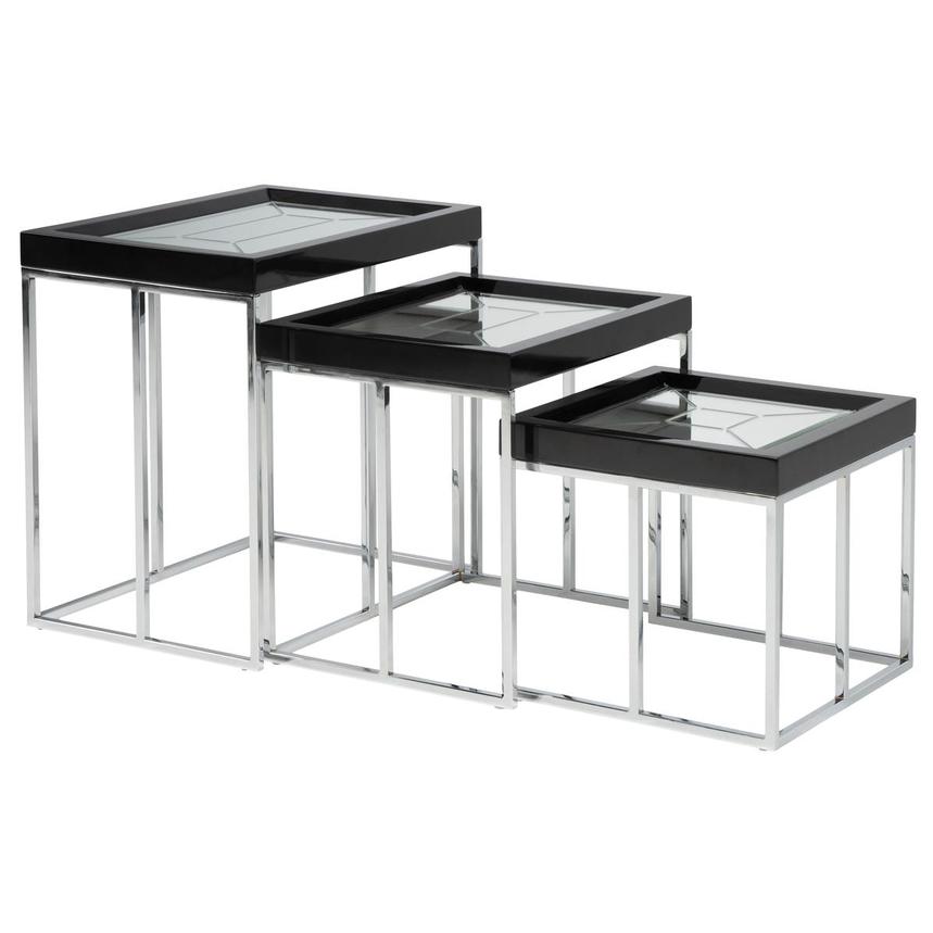 Almond Black Nesting table