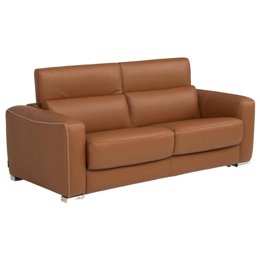 Bay Harbor Tan Leather Sleeper  alternate image, 2 of 12 images.