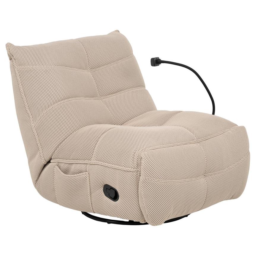 Wyatt Cream Swivel Glider Recliner