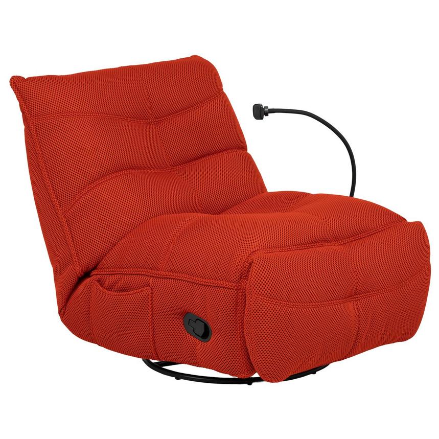 Wyatt Orange Swivel Glider Recliner
